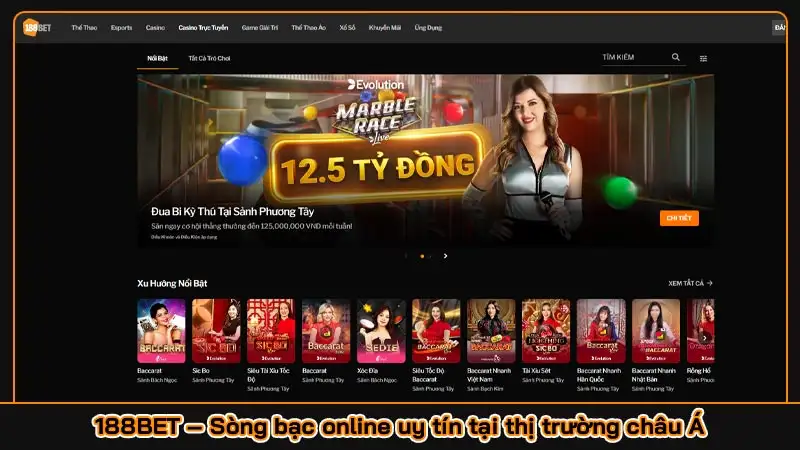 188BET – Sòng bạc online uy tín tại thị trường châu Á