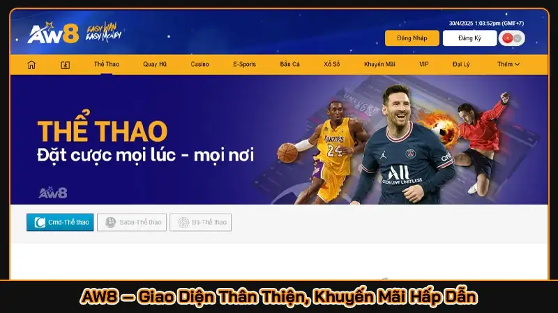 AW8 – Giao Diện Thân Thiện, Khuyến Mãi Hấp Dẫn