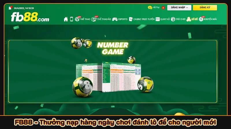 FB88 - Thưởng nạp hàng ngày chơi đánh lô đề cho người mới
