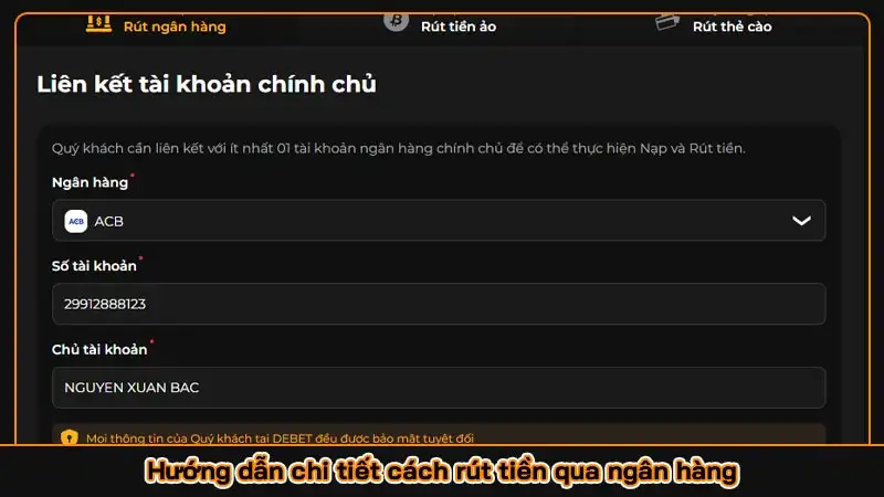 Hướng dẫn chi tiết quy trình rút tiền Debet nhanh chóng Hướng dẫn chi tiết cách rút tiền qua ngân hàng