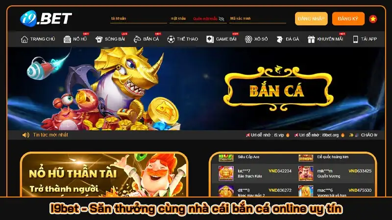 I9bet - Săn thưởng cùng nhà cái bắn cá online uy tín